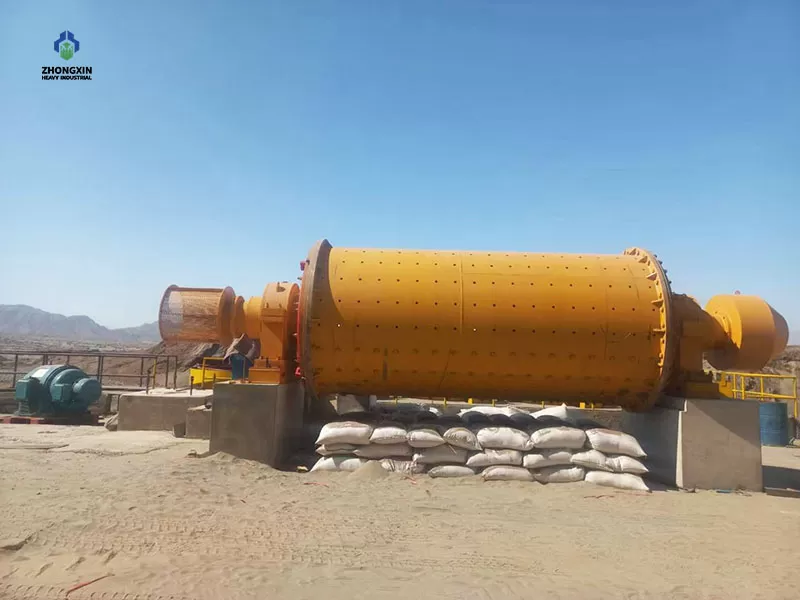 linea de procesamiento de minerales con molino de bolas en humedo