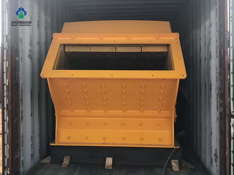 Equipo trituradora de impacto cargado para transporte marítimo