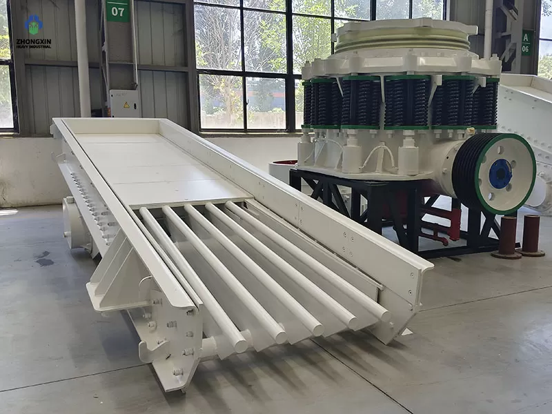 Alimentador de piedra ZSW con estructura resistente para minería
