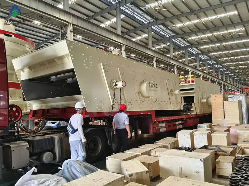 Criba vibratoria circular con lubricación por aceite embalada para exportación