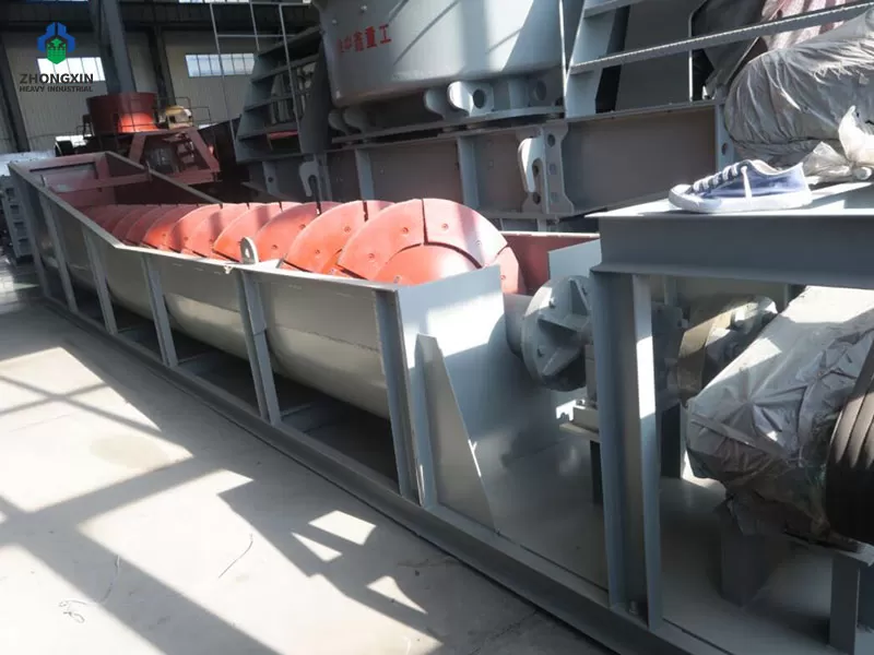 Lavadora de arena para grava y arena en taller de producción