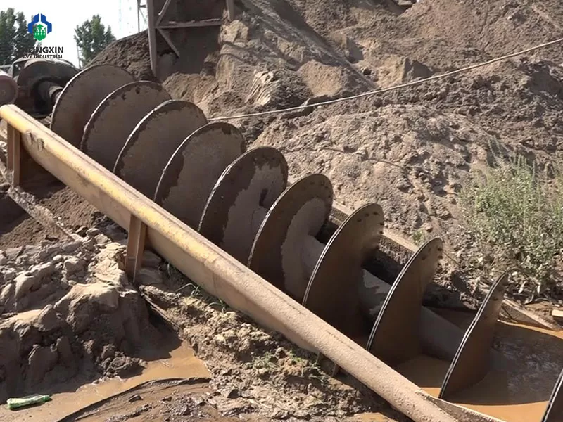 Lavadora de arena industrial en planta de beneficio de minerales