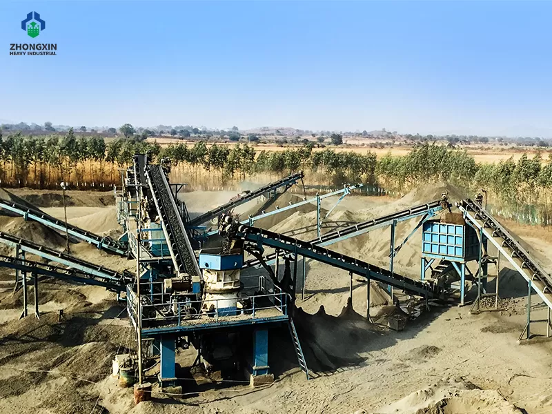 Planta de Chancado de Granito de 350 TPH en Perú