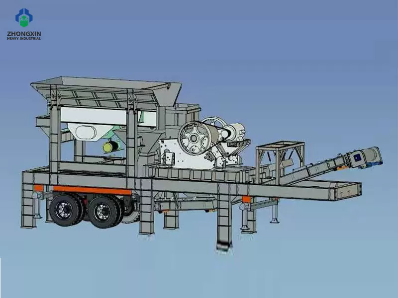 Diagrama del principio de funcionamiento por extrusión de la trituradora de mandíbula.