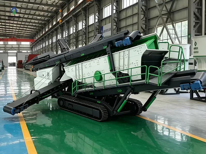 Equipo móvil de trituración para minería fabricado en planta industrial