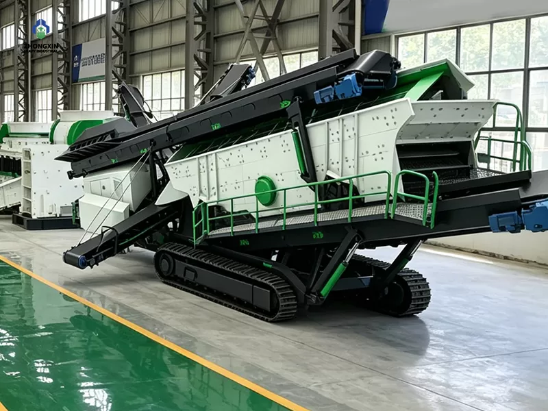 Equipo móvil de trituración y cribado fabricado para minería y canteras