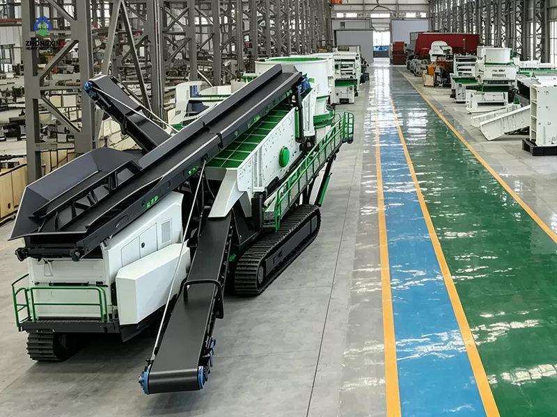 Fabricación de planta trituradora móvil para proyectos de agregados