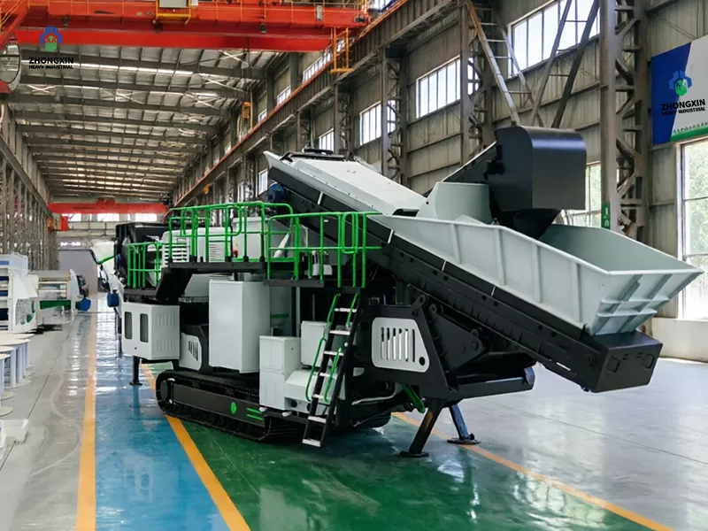 Trituradora móvil VSI sobre orugas para producción de arena
