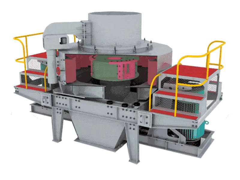 Chancadora VSI de gran capacidad lista en linea de produccion de fabrica