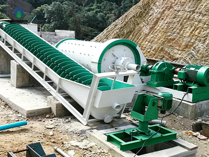 Proceso de lavadero de arena de espiral para concreto de alta resistencia