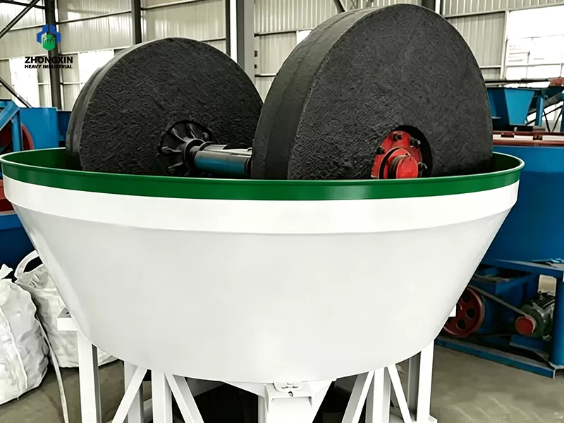 Máquina de molienda húmeda de oro terminada en taller de producción