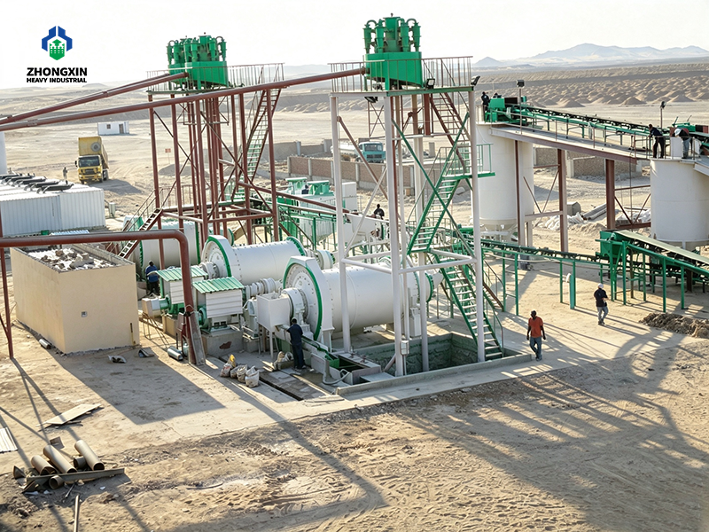 Planta completa de chancado cribado y beneficio para mineral de oro oxidado