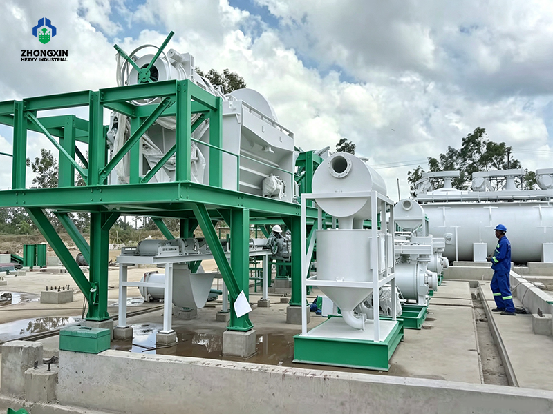 Equipos de beneficio para mineral sulfuroso de oro en línea de producción