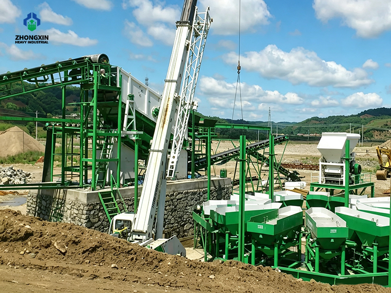 Planta de procesamiento de minerales con Concentrador Jig para separación por gravedad