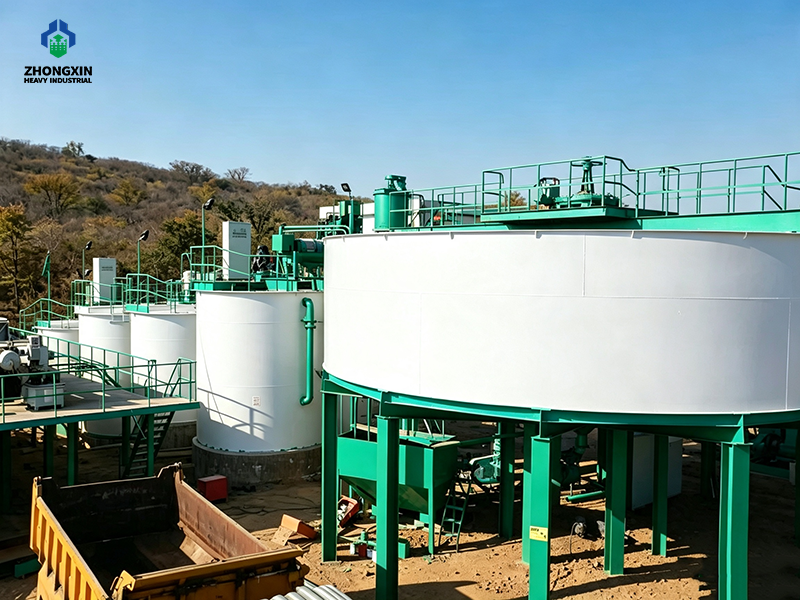 Espesador de minerales para proceso de concentración