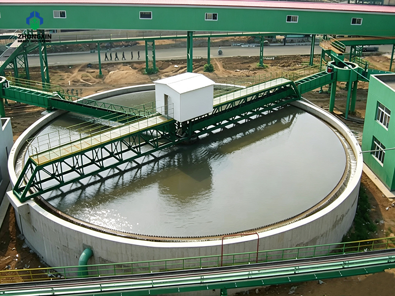 Espesador de concentrado en planta de procesamiento de cobre