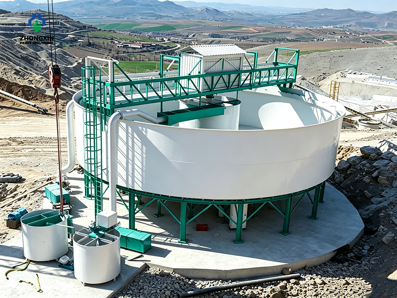 Espesador de minerales para concentración y deshidratación