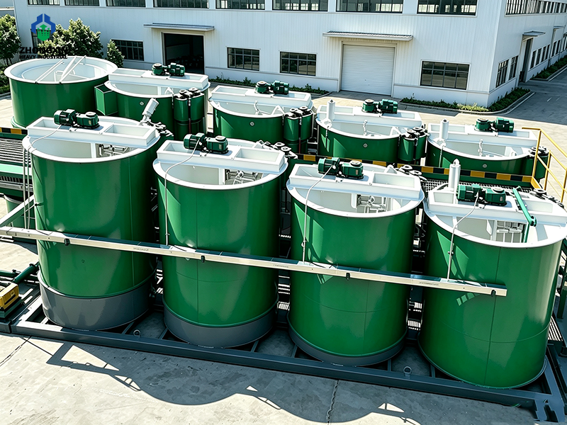 Equipo espesador de minerales en planta de fabricación