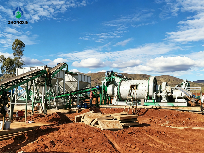 Molino de bolas húmedo para molienda de mineral de oro 100 TPD