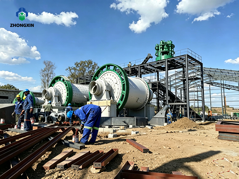 Sistema de clasificación en circuito cerrado con molino de bolas e hidrociclón