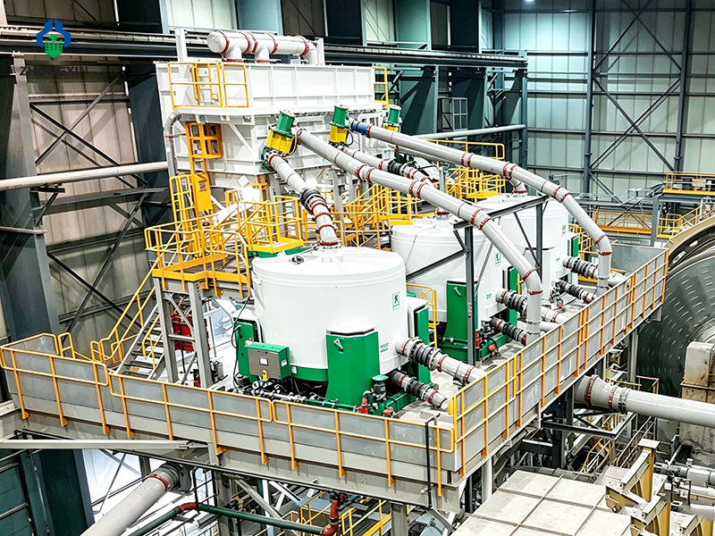 Equipos gravimétricos de extracción de oro con concentrador centrífugo en proyecto minero