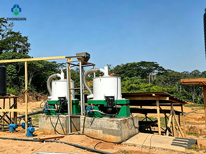 Planta de separación por gravedad de oro aluvial con concentrador centrífugo de alta eficiencia