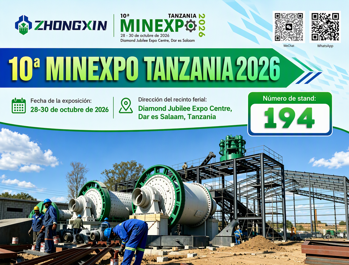 Impulsando la Minería Global: Zhongxin Heavy Industry Presente en MINEXPO Tanzania 2026 (Stand 194)