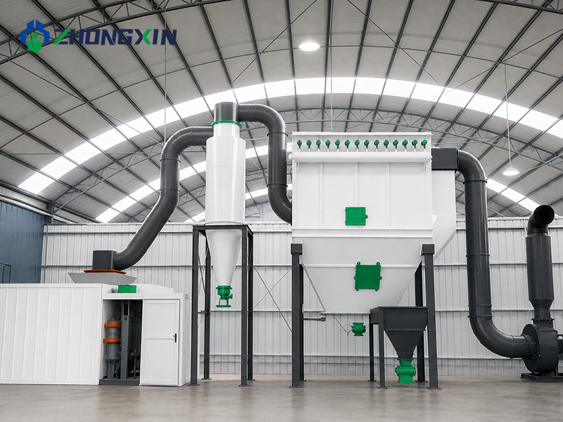 Vista general del taller modernizado de maquinaria pesada especializado en tecnología de molienda de minerales.
