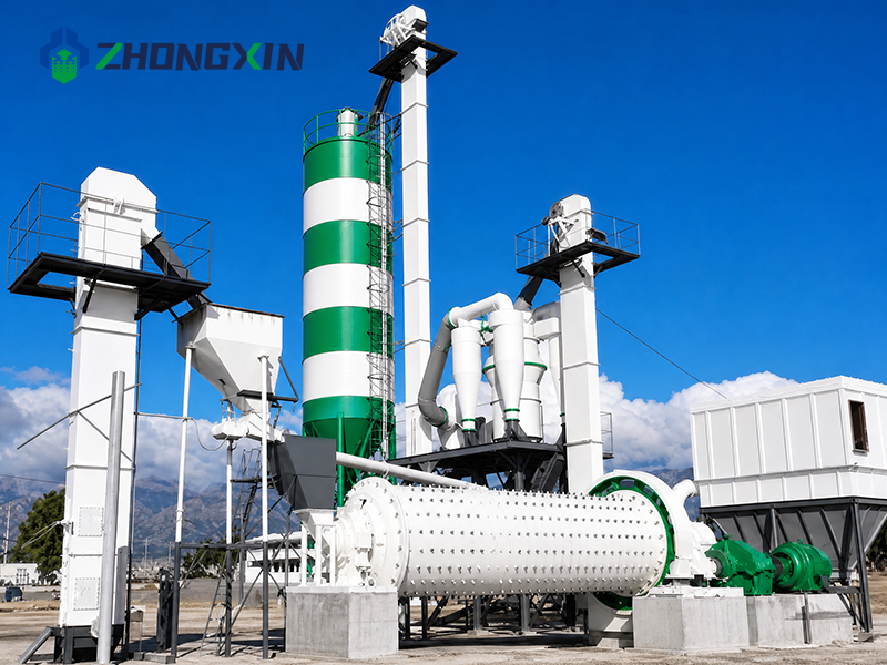 Planta completa de molienda de clinker con molino de bolas de cemento Zhongxin