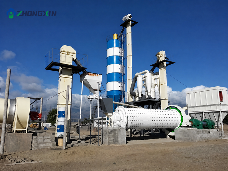 Planta de molino de bolas en seco con sistema de recolección de polvo