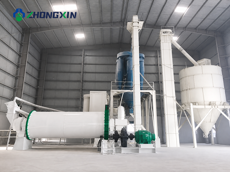 Línea completa de molienda con molino de bolas cerámico instalada en planta - Zhongxin